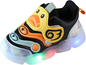 Baby Sports Shoes Light Shoes Toddler Girls Sneakers Boys Running Sports Soft Soled LED Luminous Shoes