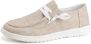 Canvas Sneakers for Women Slip-Ons Flats Ladies Loafers Men Comfort Lace Up Loafers Shoes Foam Flat Shoes Lace-Up Slip On Women Comfortable Print Sneakers
