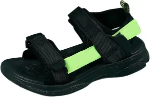 Children's Boys Summer Sports Sandals Hiking Beach Outdoor Open Toe Sports Sandals Boy Sandals (Green #1, 5.5 Big Kids)