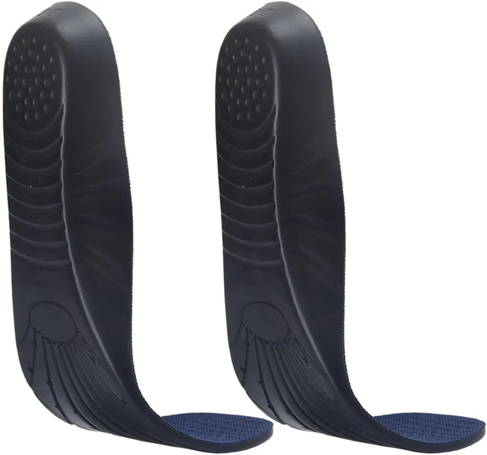 Insoles Memory Foam Insoles Shoes Inserts for Men and Women Kids, Black/Navy, M (Men's 6-9/ Women 7-11