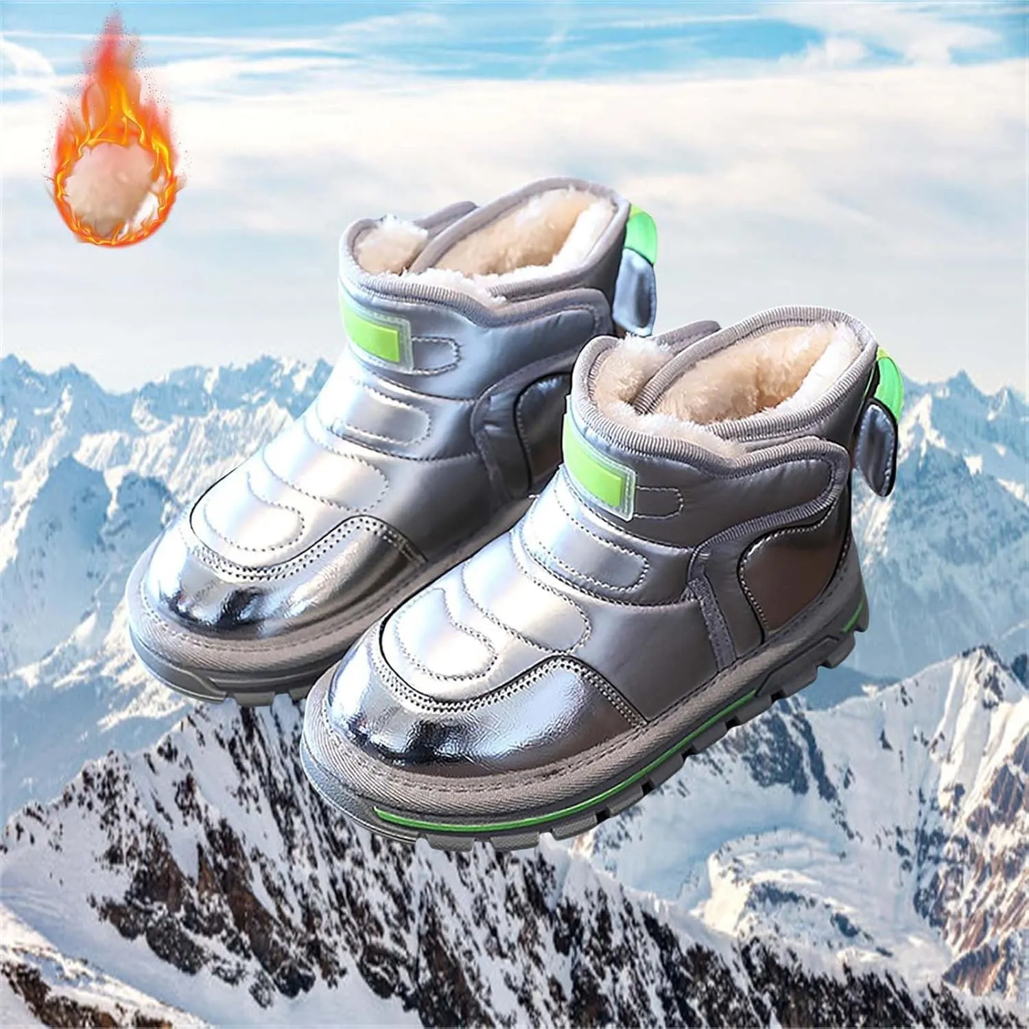 Little Kid Winter Girls Boys Ankle Boots Comfortable Warm Lined Casual Shoes Sports Shoes Outdoor Baby Walking Shoes