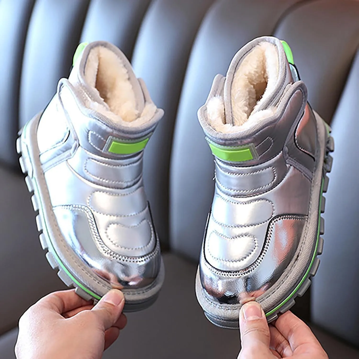 Little Kid Winter Girls Boys Ankle Boots Comfortable Warm Lined Casual Shoes Sports Shoes Outdoor Baby Walking Shoes