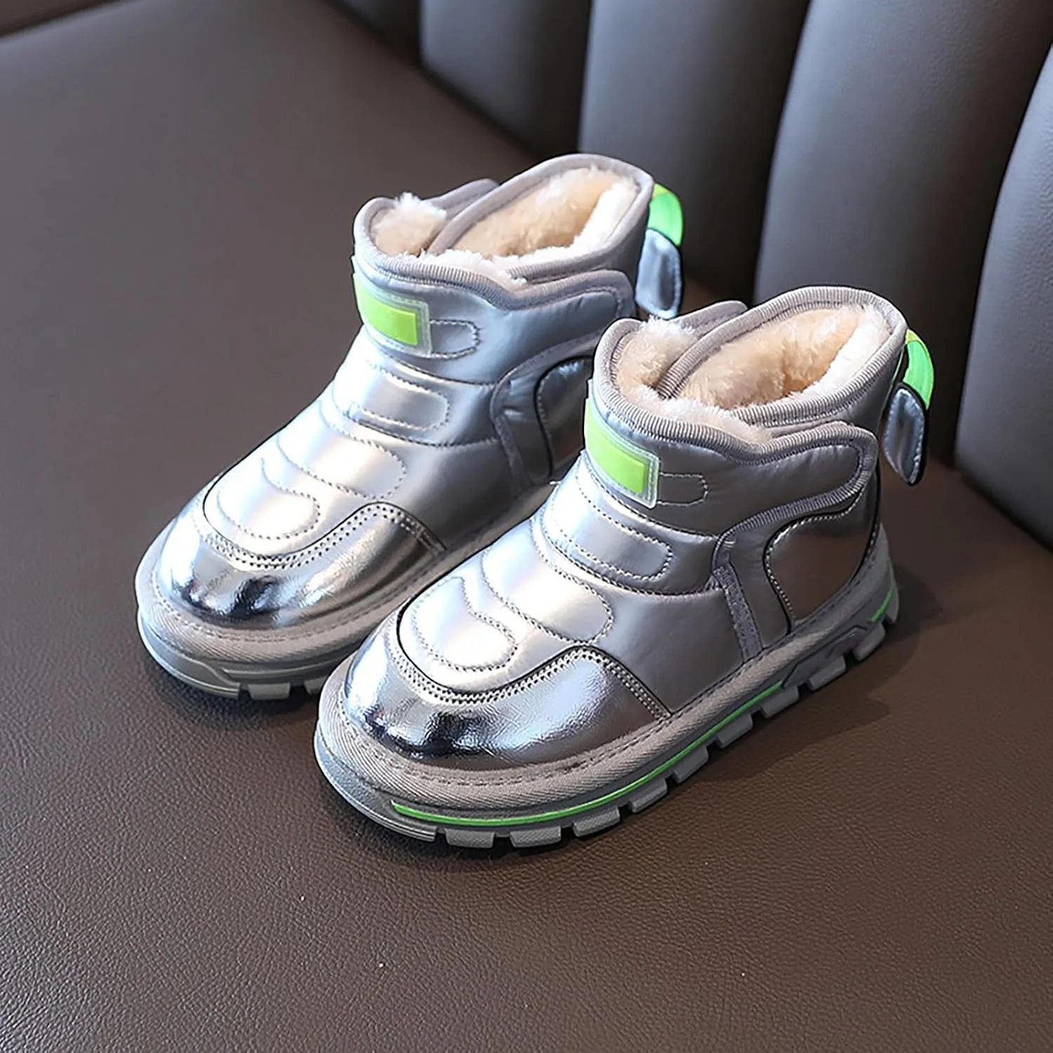 Little Kid Winter Girls Boys Ankle Boots Comfortable Warm Lined Casual Shoes Sports Shoes Outdoor Baby Walking Shoes