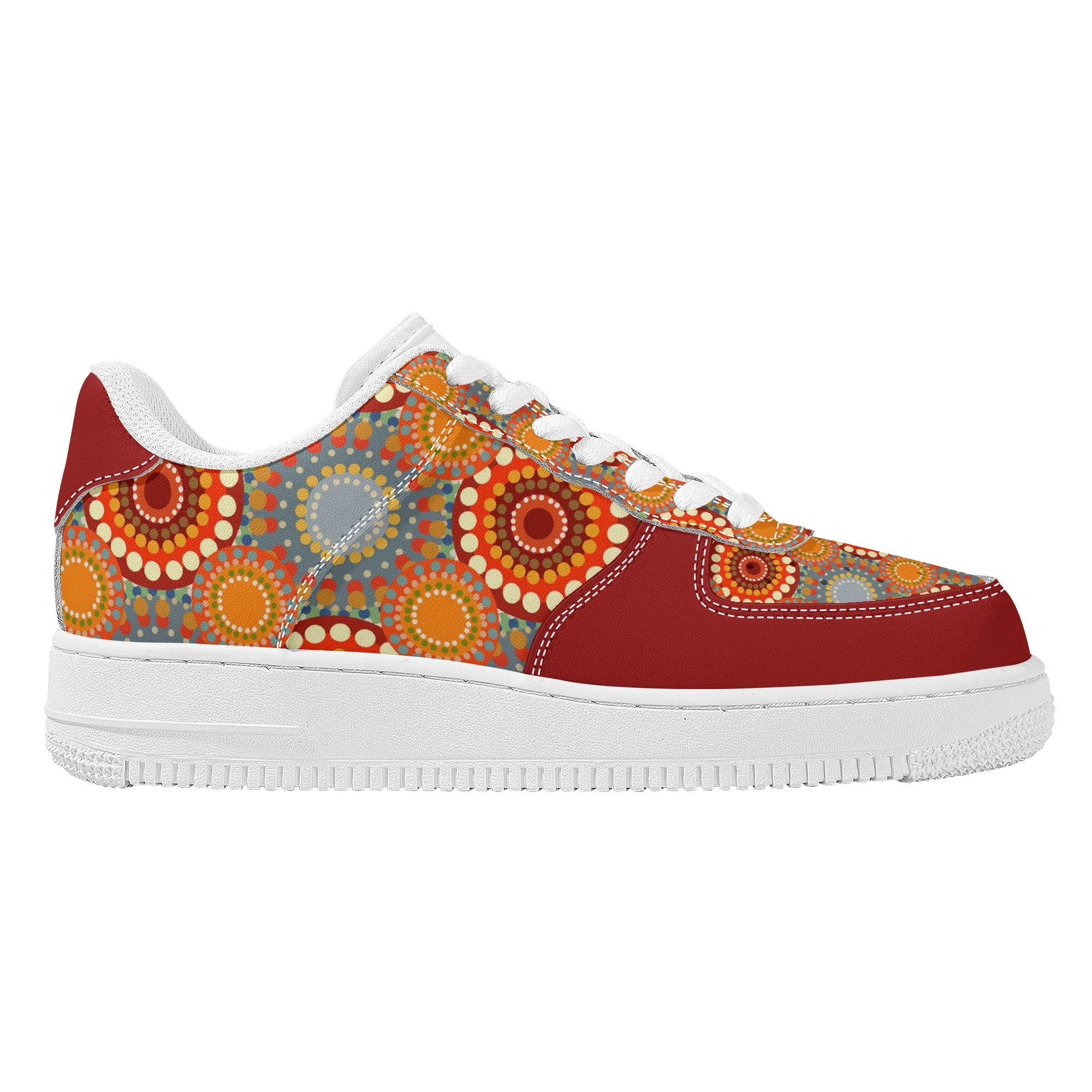 Low Top Unisex Sneaker - Red