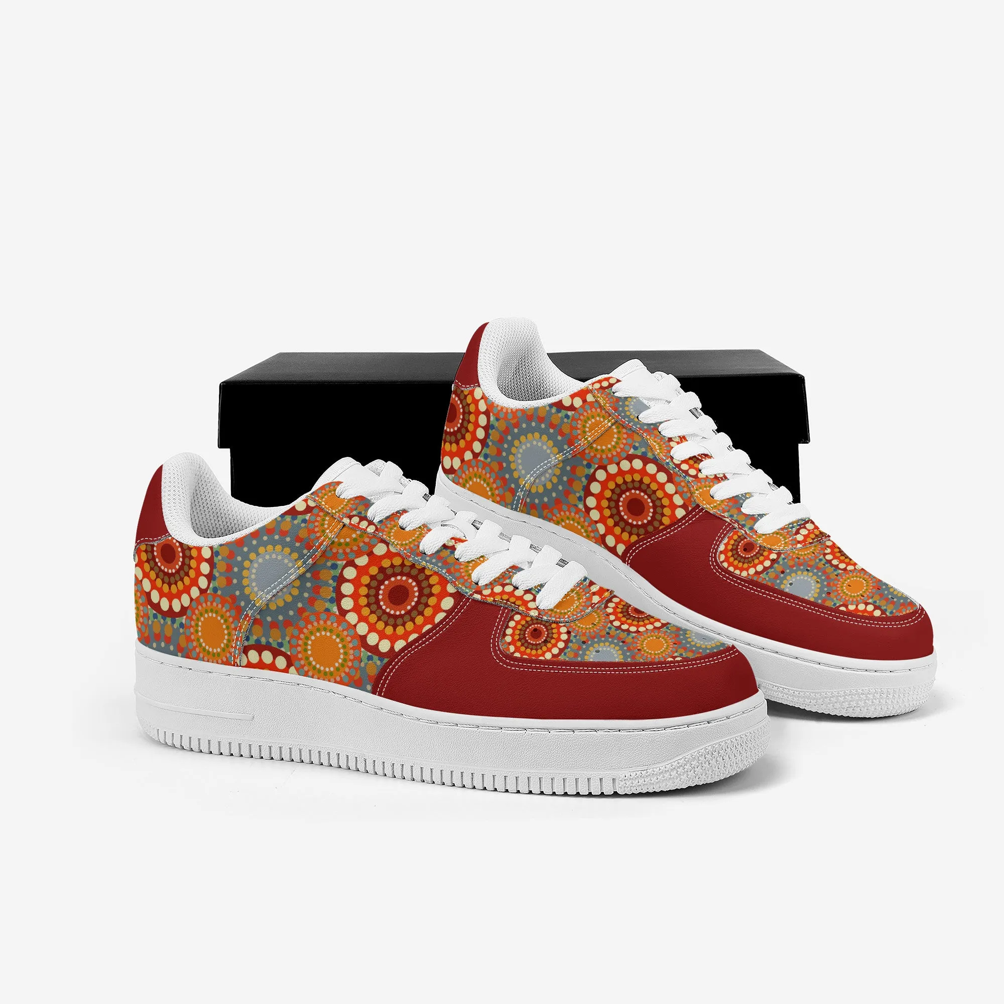 Low Top Unisex Sneaker - Red