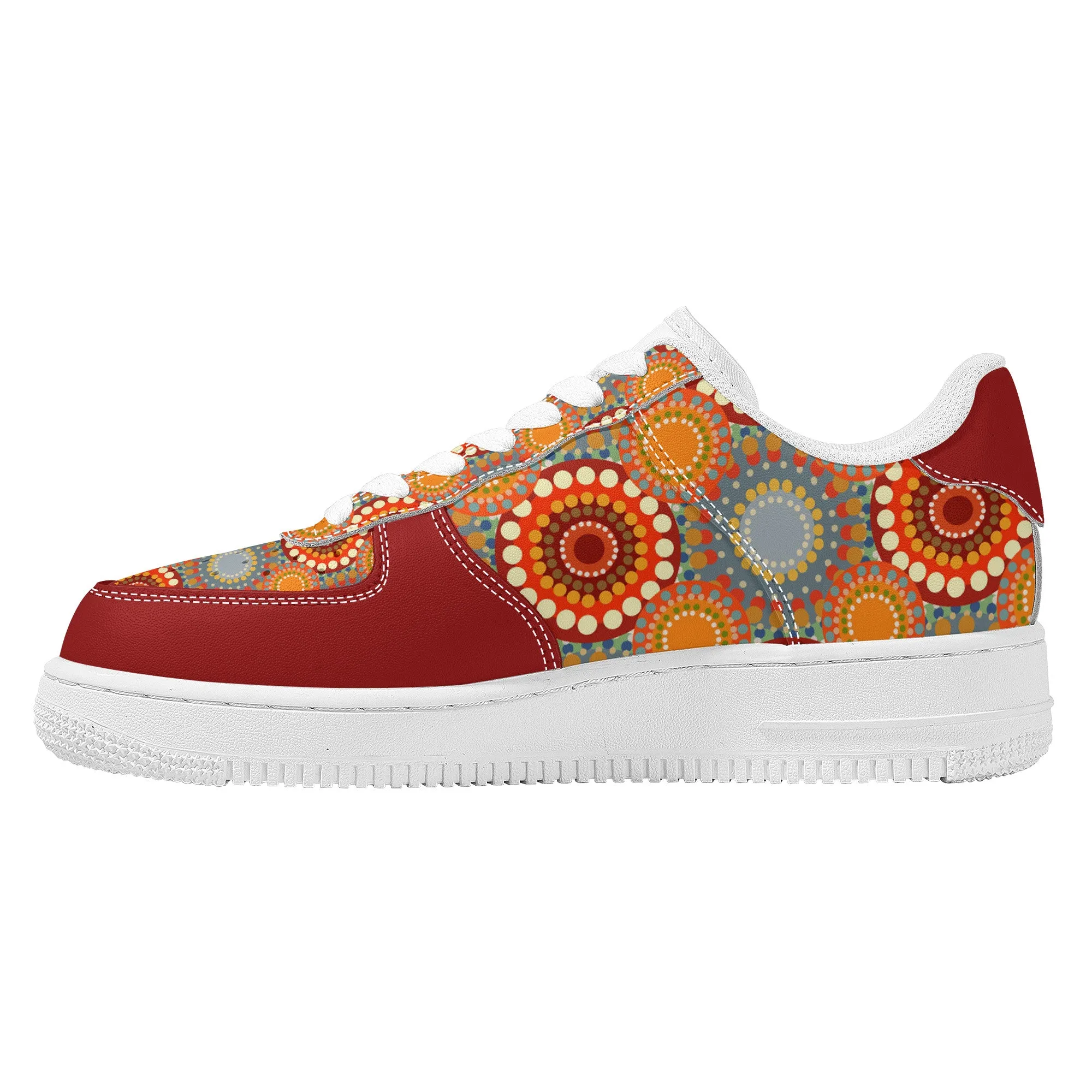 Low Top Unisex Sneaker - Red