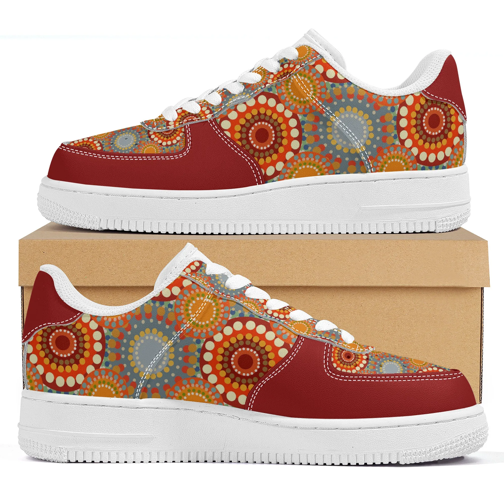 Low Top Unisex Sneaker - Red