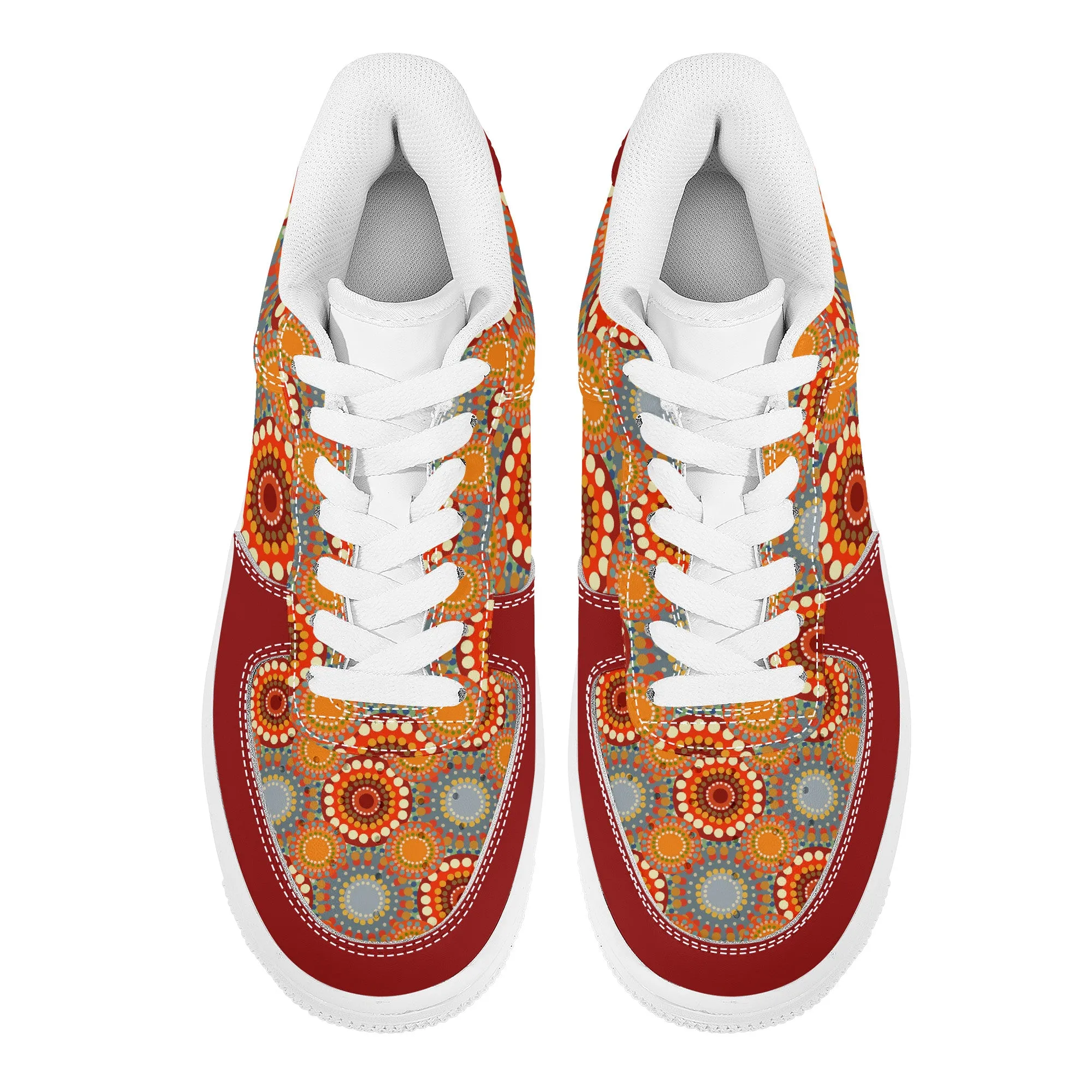 Low Top Unisex Sneaker - Red