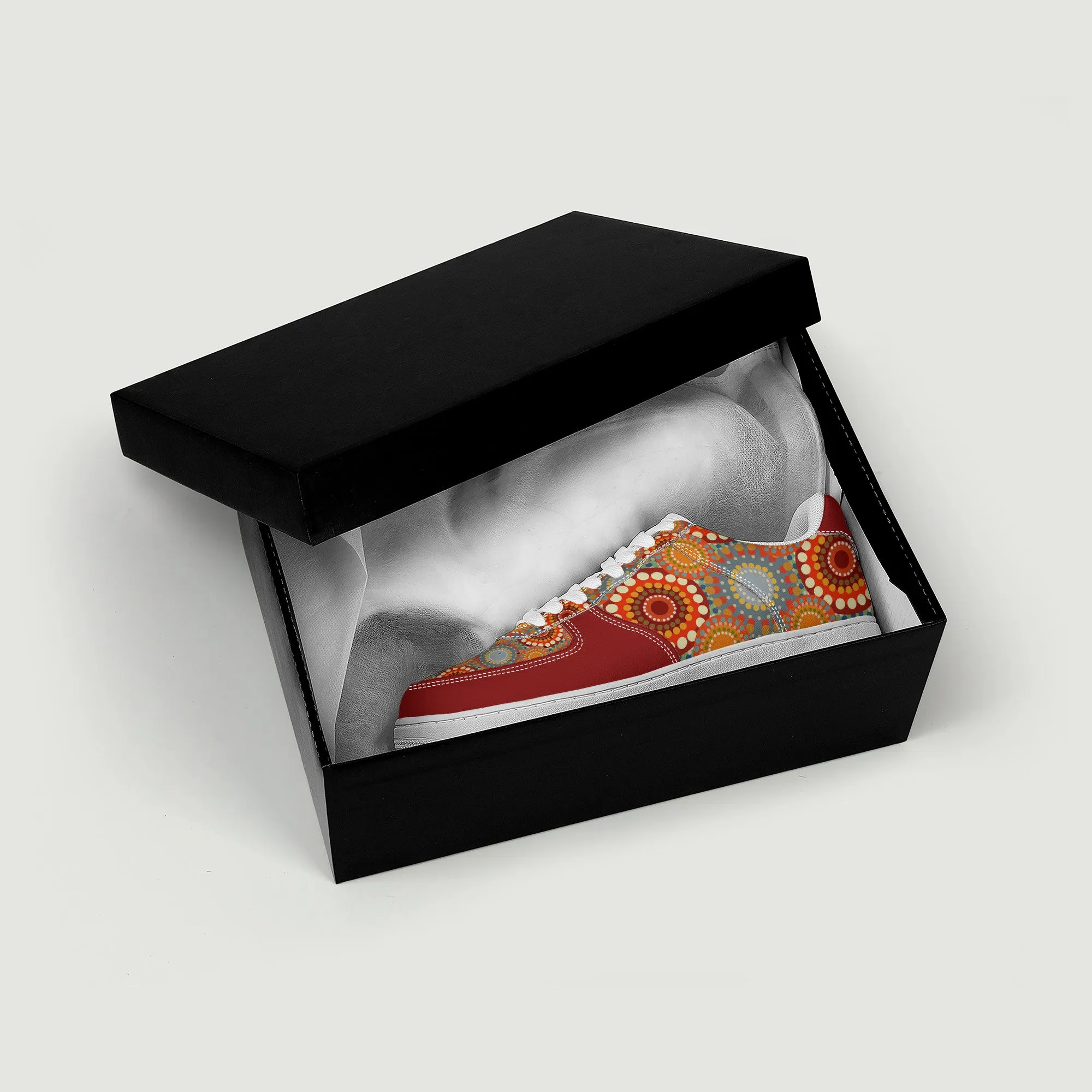 Low Top Unisex Sneaker - Red