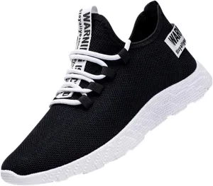 Men's Casual Dress Oxfords Shoes Breathable Knit Mens Running Shoes Wide Feet Brown Casual Shoes White Sneakers Waterproof Tennis Shoe Cross Trainer Shoe
