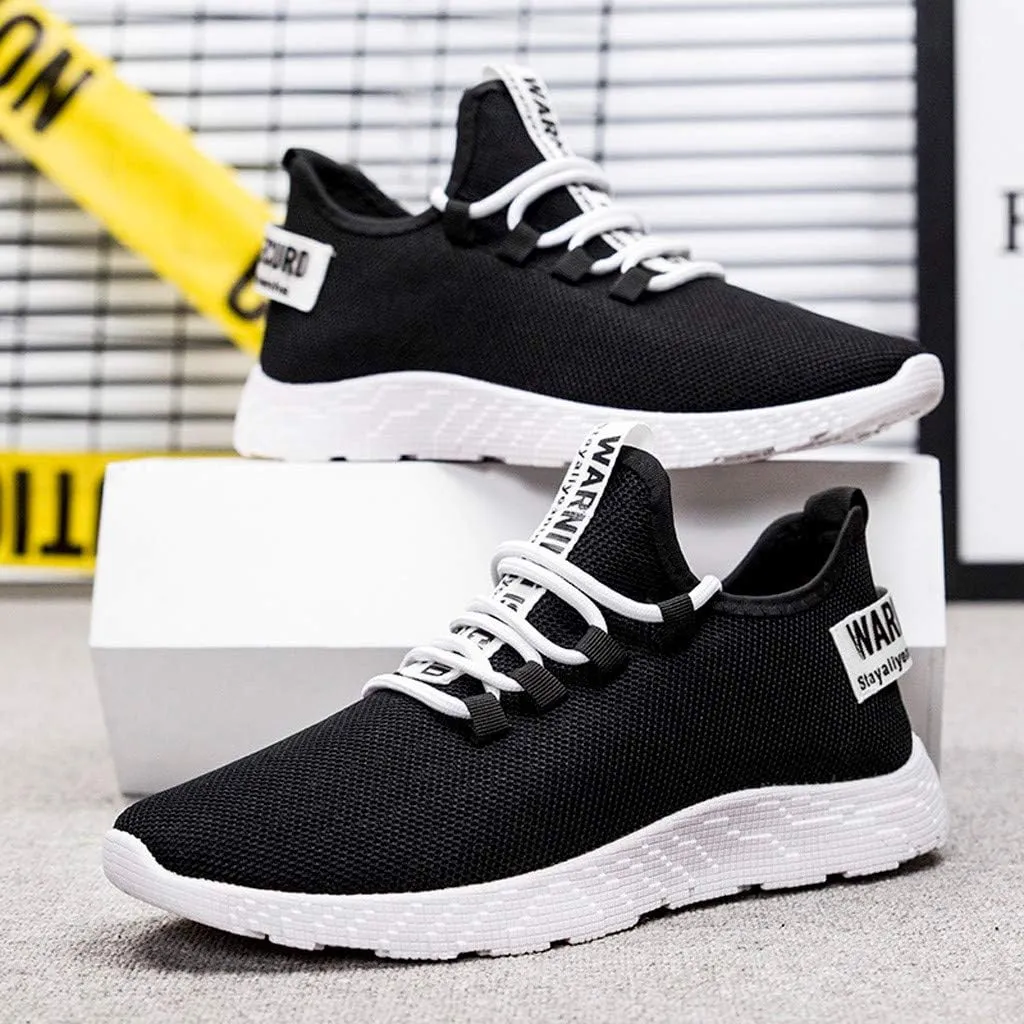 Men's Casual Dress Oxfords Shoes Breathable Knit Mens Running Shoes Wide Feet Brown Casual Shoes White Sneakers Waterproof Tennis Shoe Cross Trainer Shoe