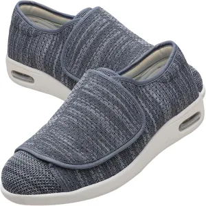 Mens Trainers Slip On Wide Fit Touch Fasten Gym Sports Running Sneakers Mens Shoes Lightweight Breathable Mesh Comfortable Gym Sports Tennis Soft Fashion Sneakers
