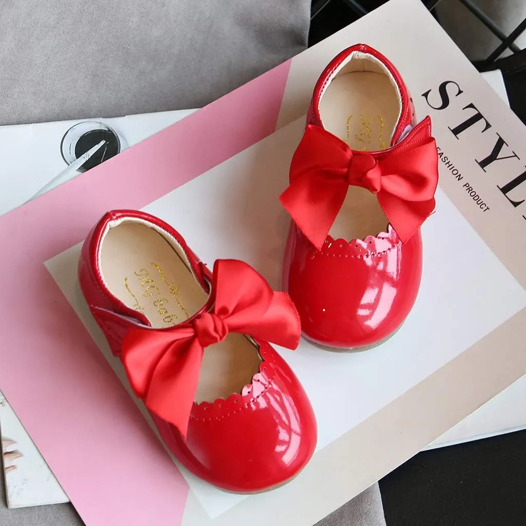 School Uniform Dress Shoes for Toddler Girls Mary Jane Flat Flower Girl Shoes Little Kid Ballet Shoes Church Shoes