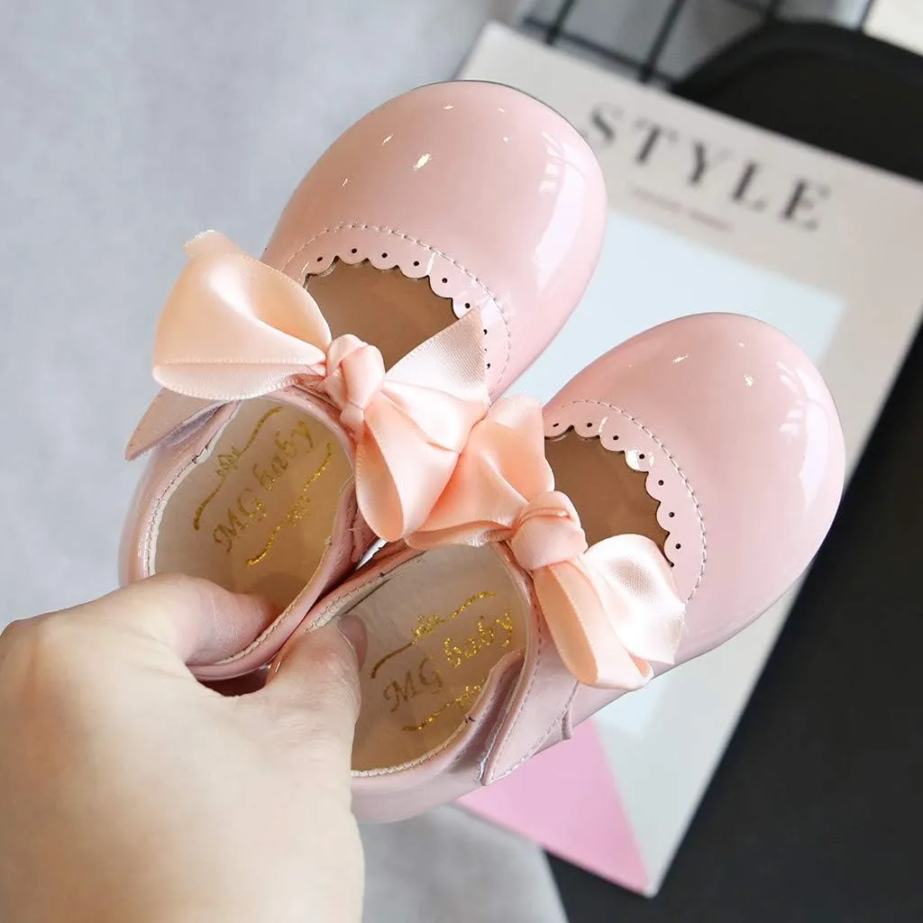 School Uniform Dress Shoes for Toddler Girls Mary Jane Flat Flower Girl Shoes Little Kid Ballet Shoes Church Shoes