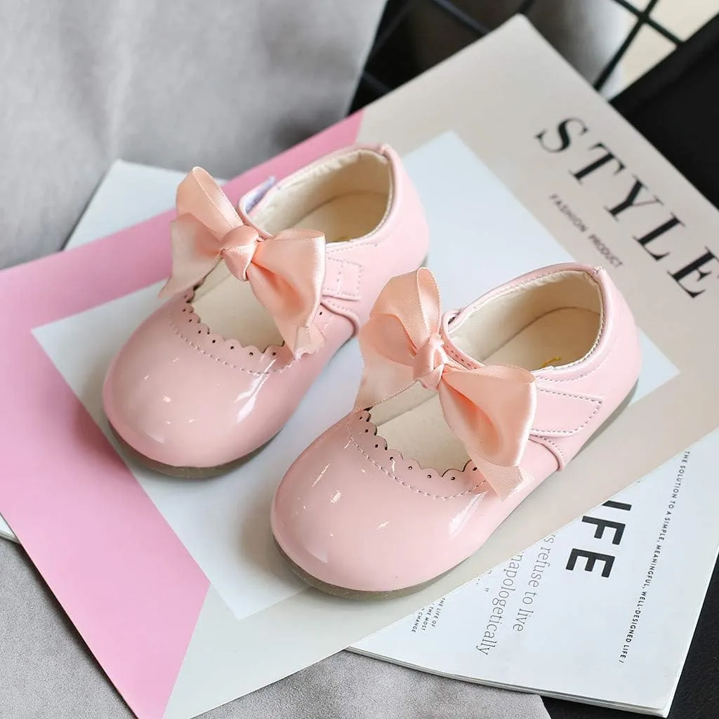 School Uniform Dress Shoes for Toddler Girls Mary Jane Flat Flower Girl Shoes Little Kid Ballet Shoes Church Shoes