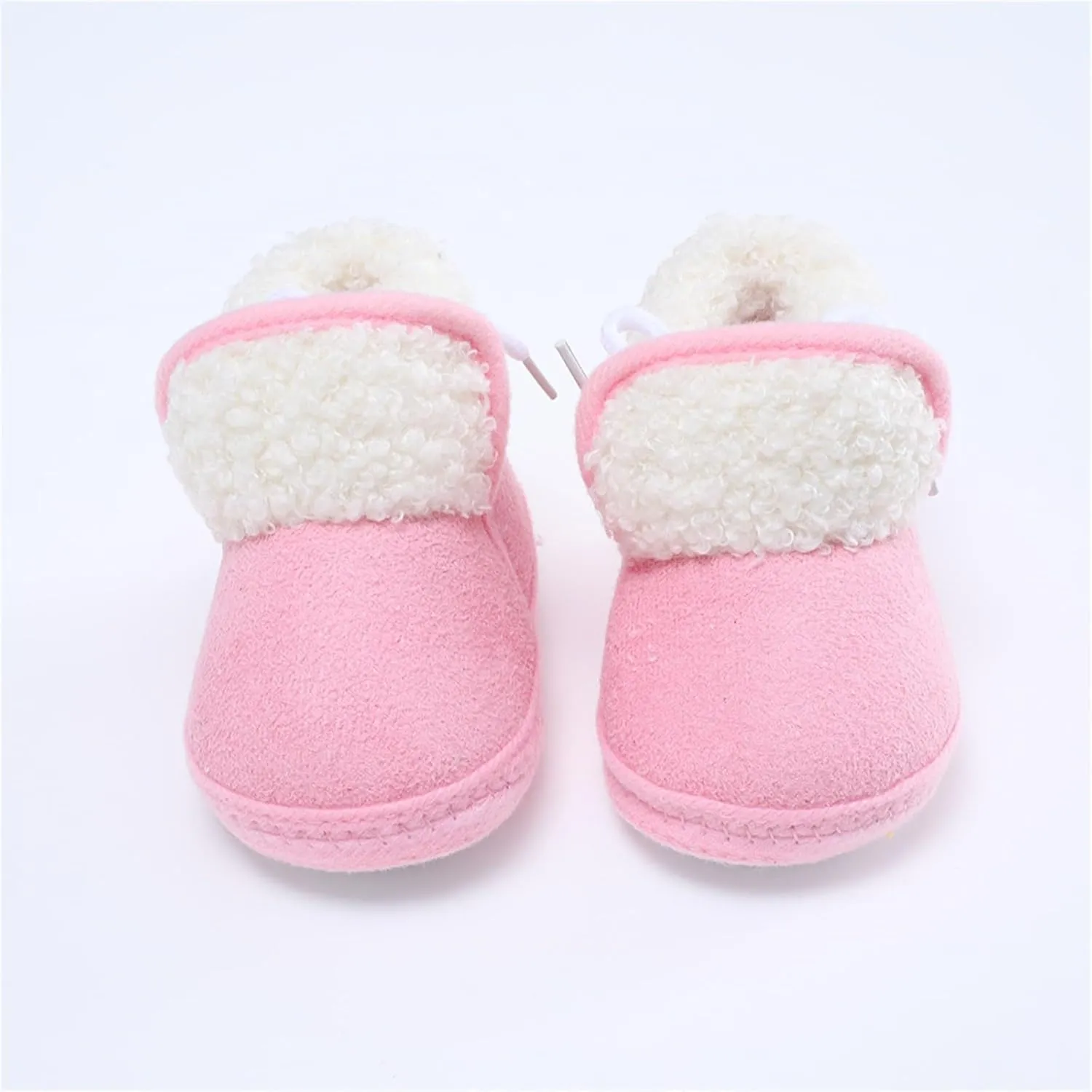 Unisex Warm Plush Lined Soft Boots Baby Winter Ankle Non-Slip Rubber Texture Sole Toddler Winter Snow Infant Shoes