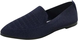 Women's Casual Flat Shoes Summer Slip On Work Shoes Soft Wide Width Dress Sneakers Comfortable Mesh Breathable Sneakers